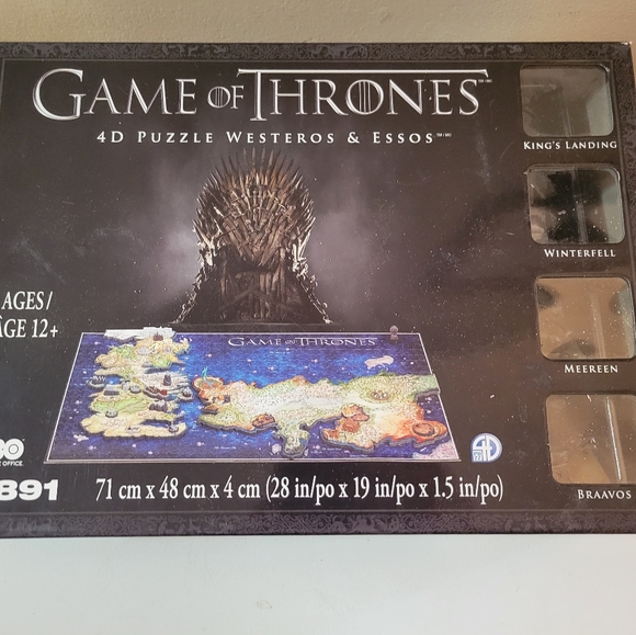 Game of Thrones 4D Puzzle of Westeros Essos 4D Cityscape [891Piece] - Picture 1 of 8
